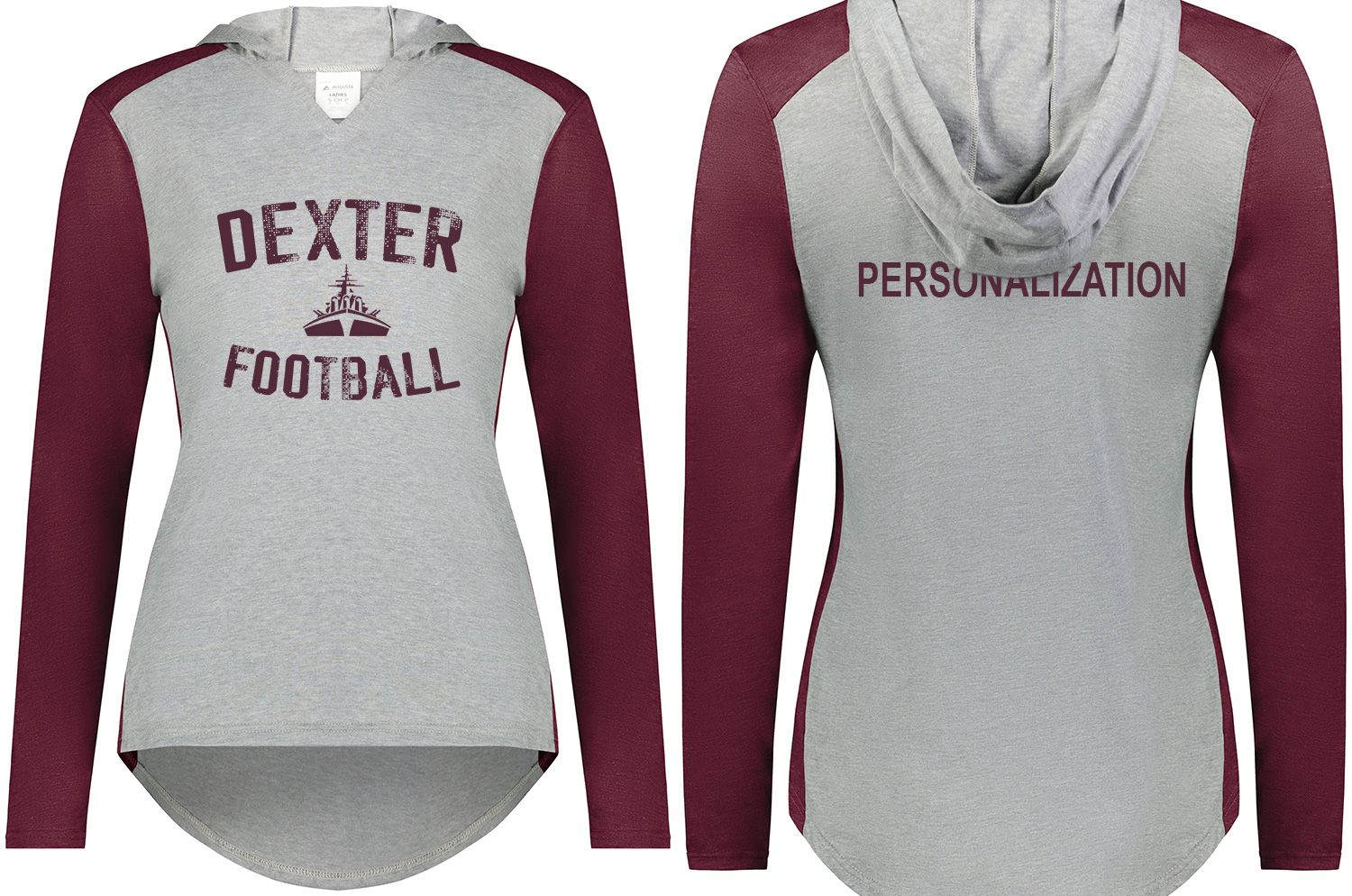 Ladies Vintage Hoodie- Maroon