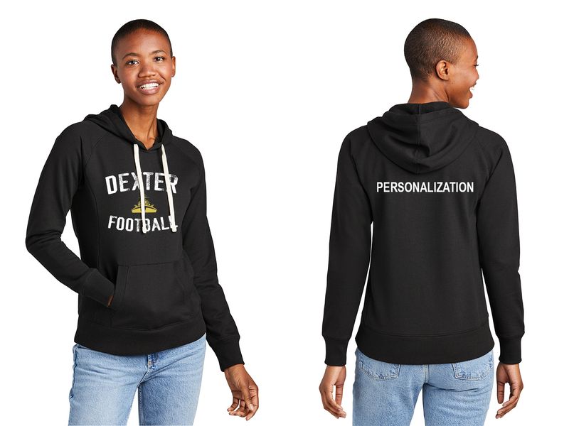 Women's Re-Fleece Hoodie- Black, Maroon