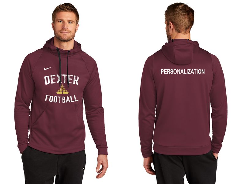 Nike Performance Hooded Sweatshirt - Black,   Maroon