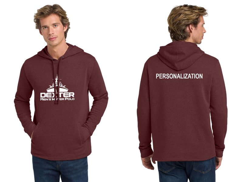 Next Level Unisex Pullover Hoodie-Heather Maroon, Heather Black