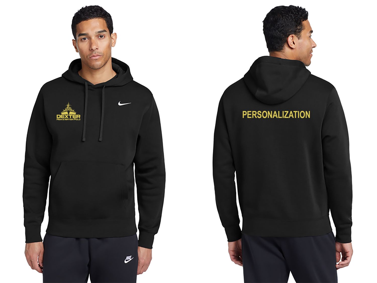 OPTIONAL TEAM GEAR: Adult Nike Club Fleece Pullover Hoodie- Black