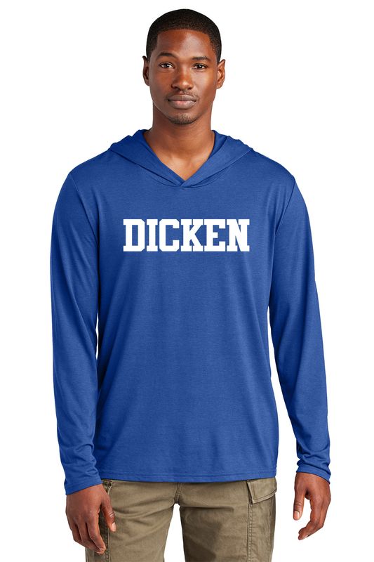 Adult Lightweight Long Sleeve Hoodie (DICKEN logo)- Royal
