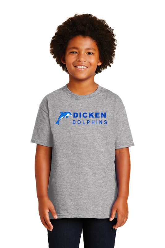 Youth Unisex Cotton Tee - Sport Grey, White
