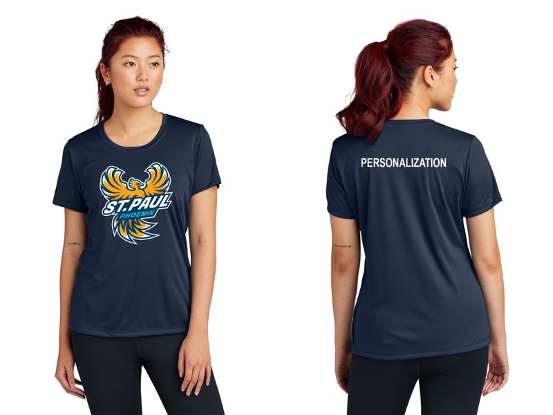 Ladies Performance Tee-Navy