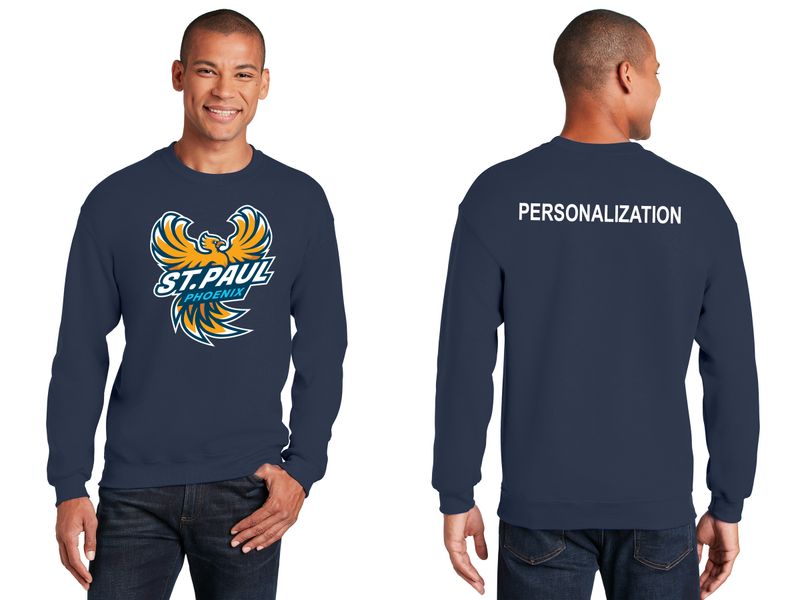Adult Crewneck Sweatshirt - Navy, Grey