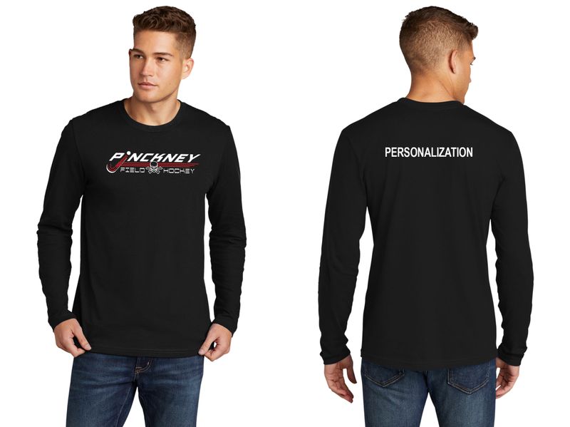 Adult Next Level Apparel Cotton Long Sleeve Tee- Black