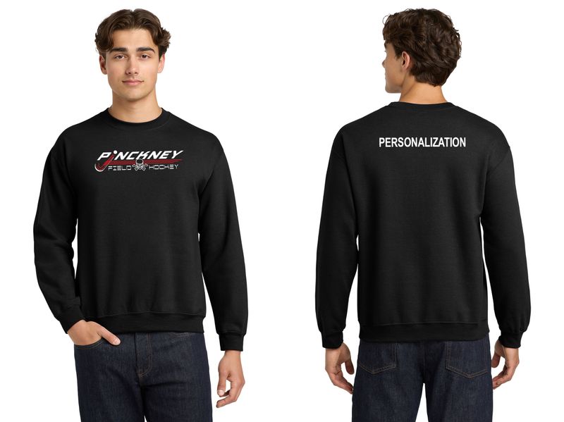 Adult HeavyBlend Crewneck Sweatshirt- Black, Red