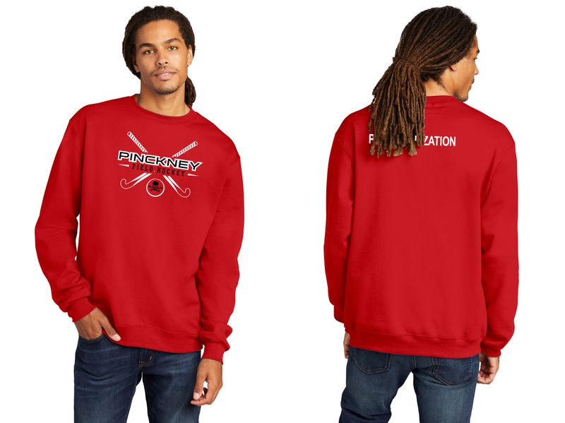 Unisex Champion Crewneck Sweatshirt-Black, Red