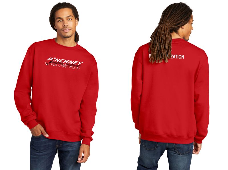 Unisex Champion Crewneck Sweatshirt-Black, Red