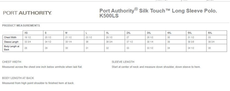 Silk Touch Long Sleeve Polo with Pocket- Black