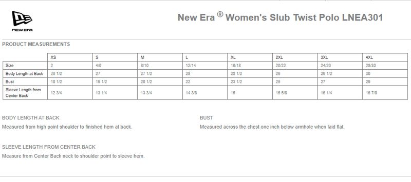 Ladies Slub Twist Polo- Black