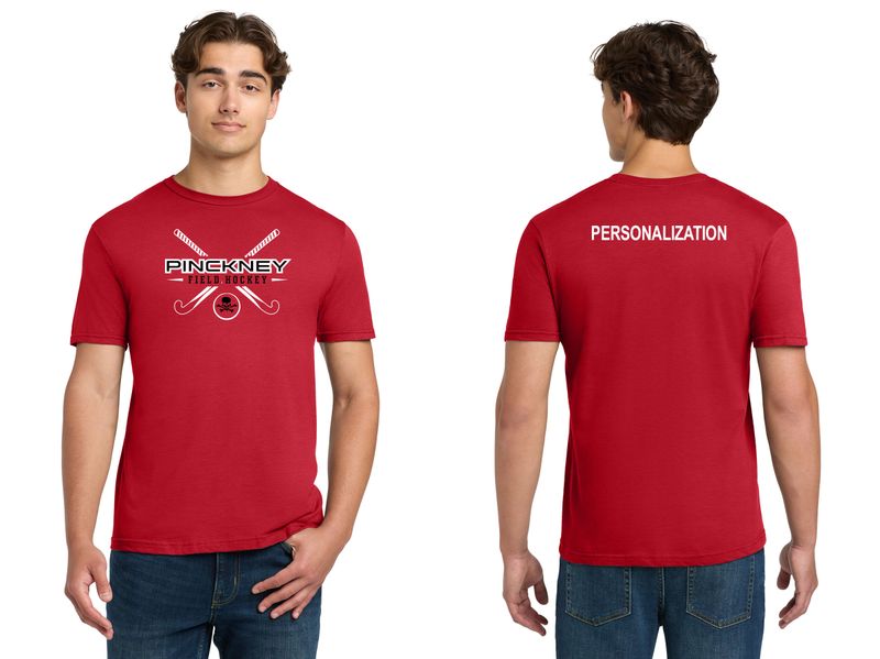 Soft Cotton T-Shirt - Black, Red