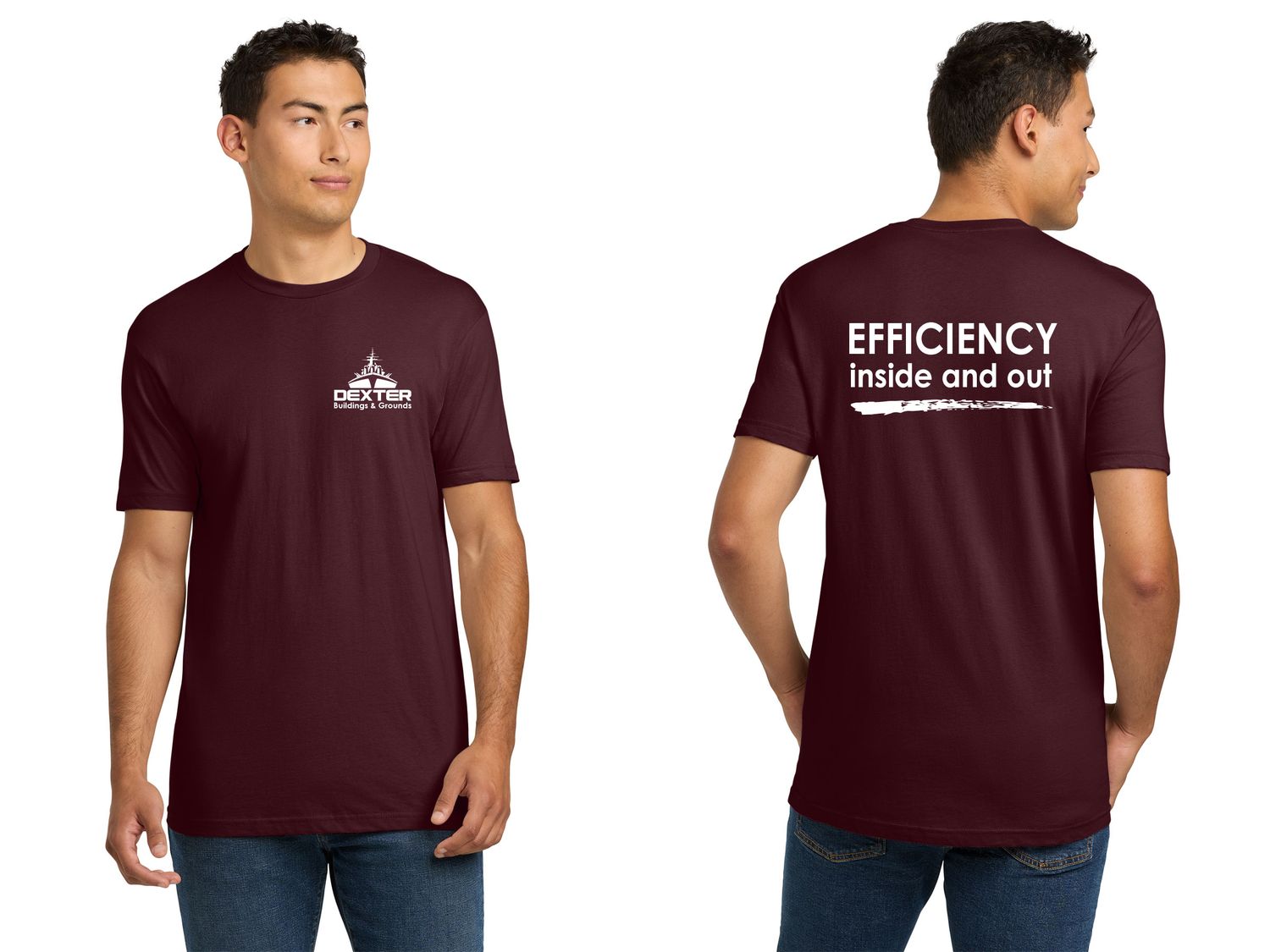 Men's Soft Cotton Tee - Black, Maroon, Grey