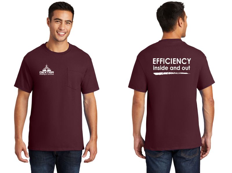 Men's Soft Cotton Pocket Tee - Black, Maroon, Grey