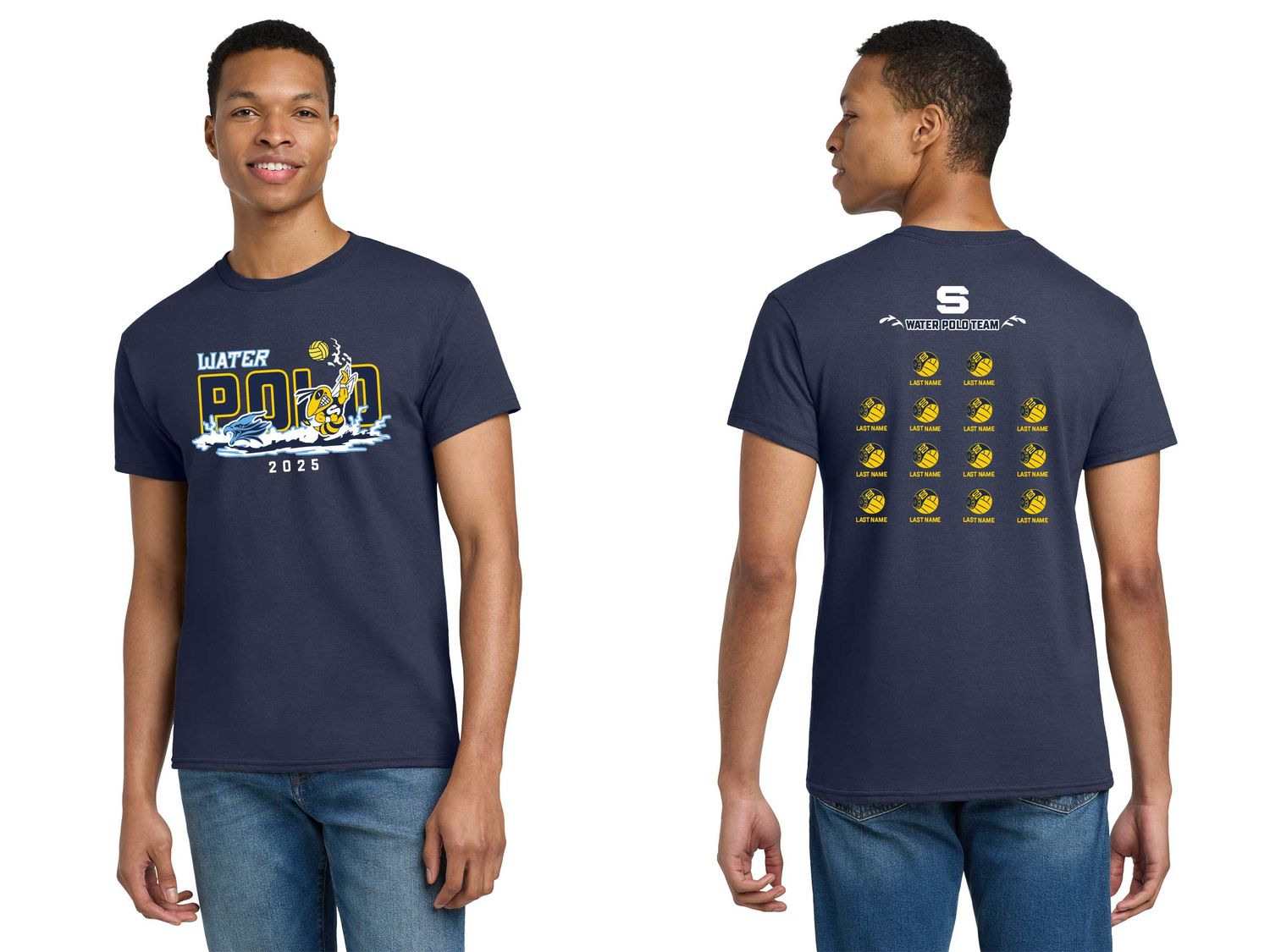 Adult Unisex Cotton Tee- Navy, Sport Grey, White