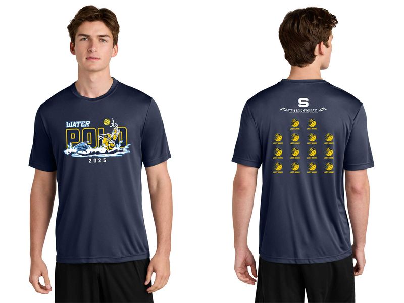 Adult Short Sleeve Performance Tee- Navy, White, Grey