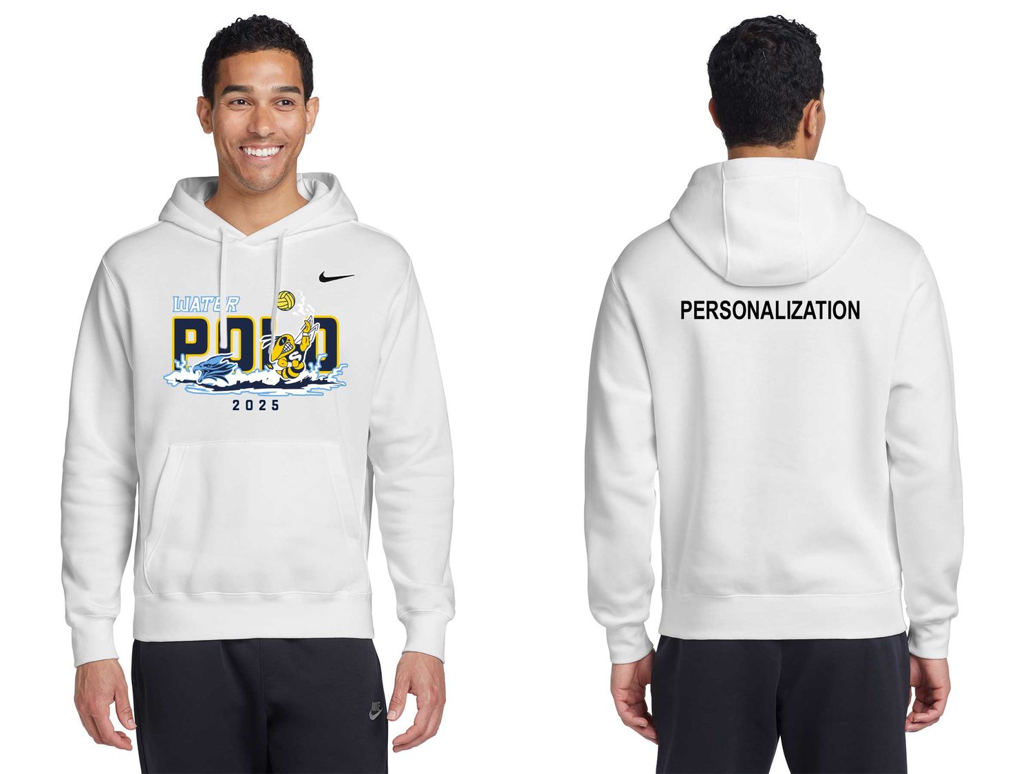 Adult Nike Club Fleece Pullover Hoodie- Navy, Dark Grey Heather, White