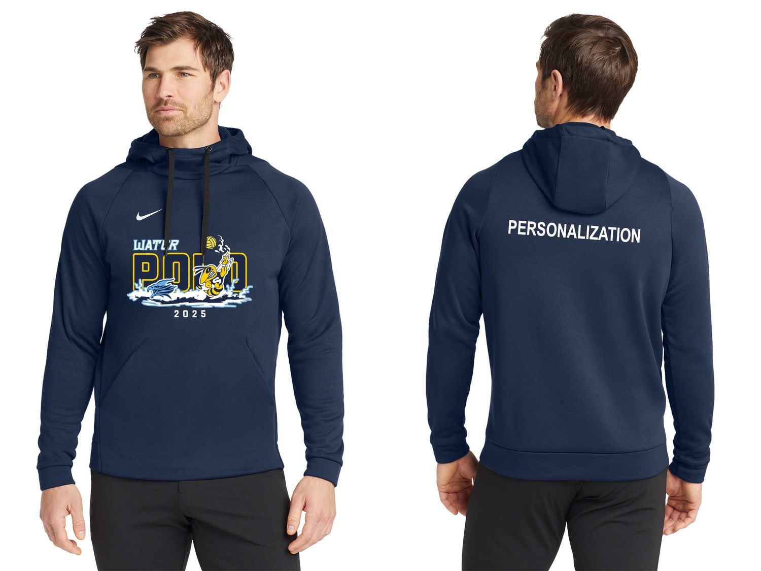 Adult Nike Therma-FIT Pullover Fleece Hoodie- Navy Adult Nike Therma-FIT Pullover Fleece Hoodie- Navy