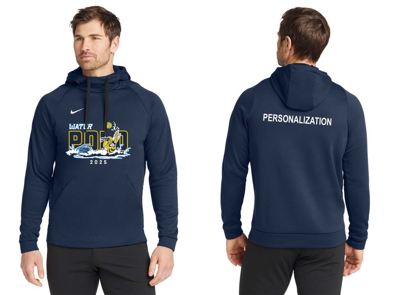 Adult Nike Therma-FIT Pullover Fleece Hoodie- Navy