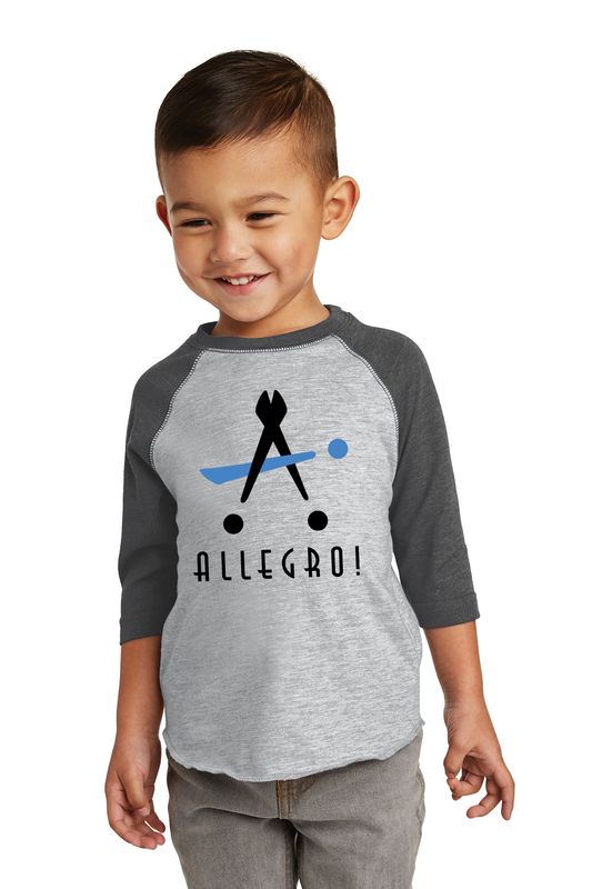 NEW Toddler Baseball Tee- Heather/ Royal, Heather/Smoke