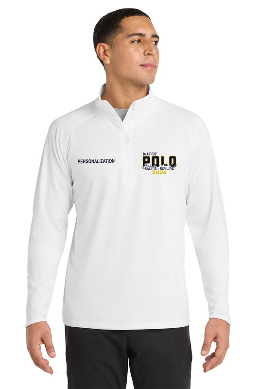Adult Men's Stretch Performance 1/4 Zip- Navy, Charcoal Grey Heather, White