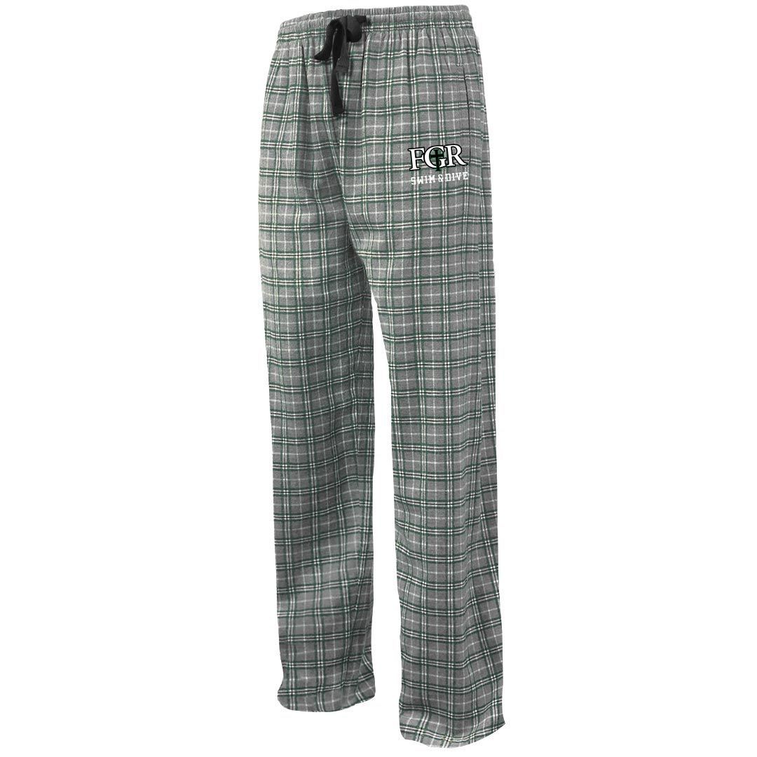 Flannel Pants- Unisex Sizes- Grey/Forest, White/Forest