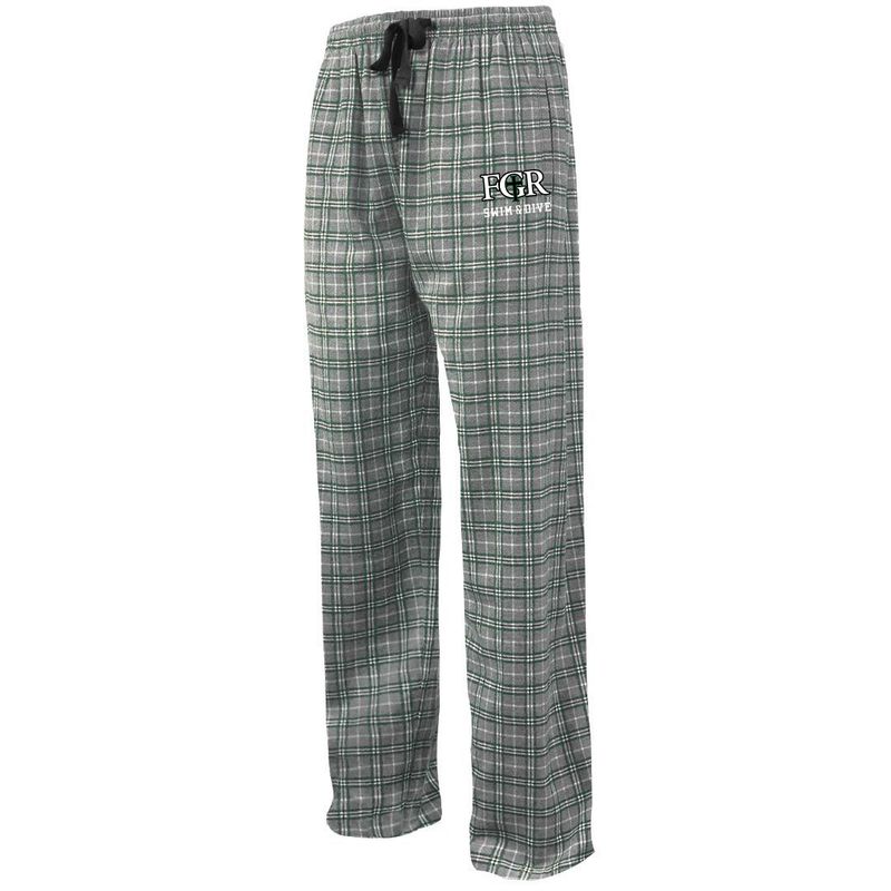 Flannel Pants- Unisex Sizes- Grey/Forest, White/Forest