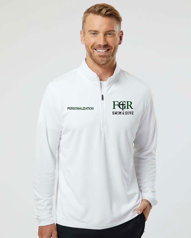 Adidas - Lightweight Quarter-Zip Pullover -Black, White