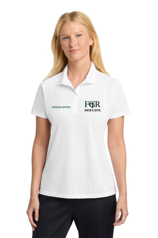 Women's Short Sleeve Polo- Black, Forest Green, White