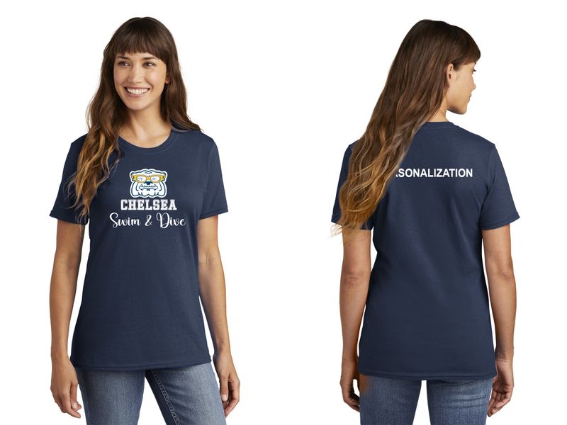 Ladies Core Cotton Tee - Navy, Grey, White