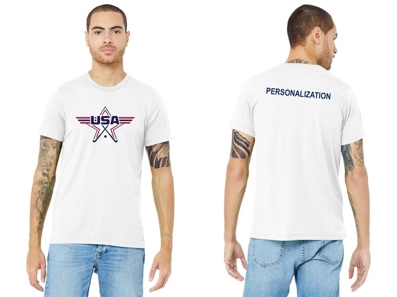 Adult Triblend Soft Short Sleeve Tee Shirt- Solid Navy, White, Black