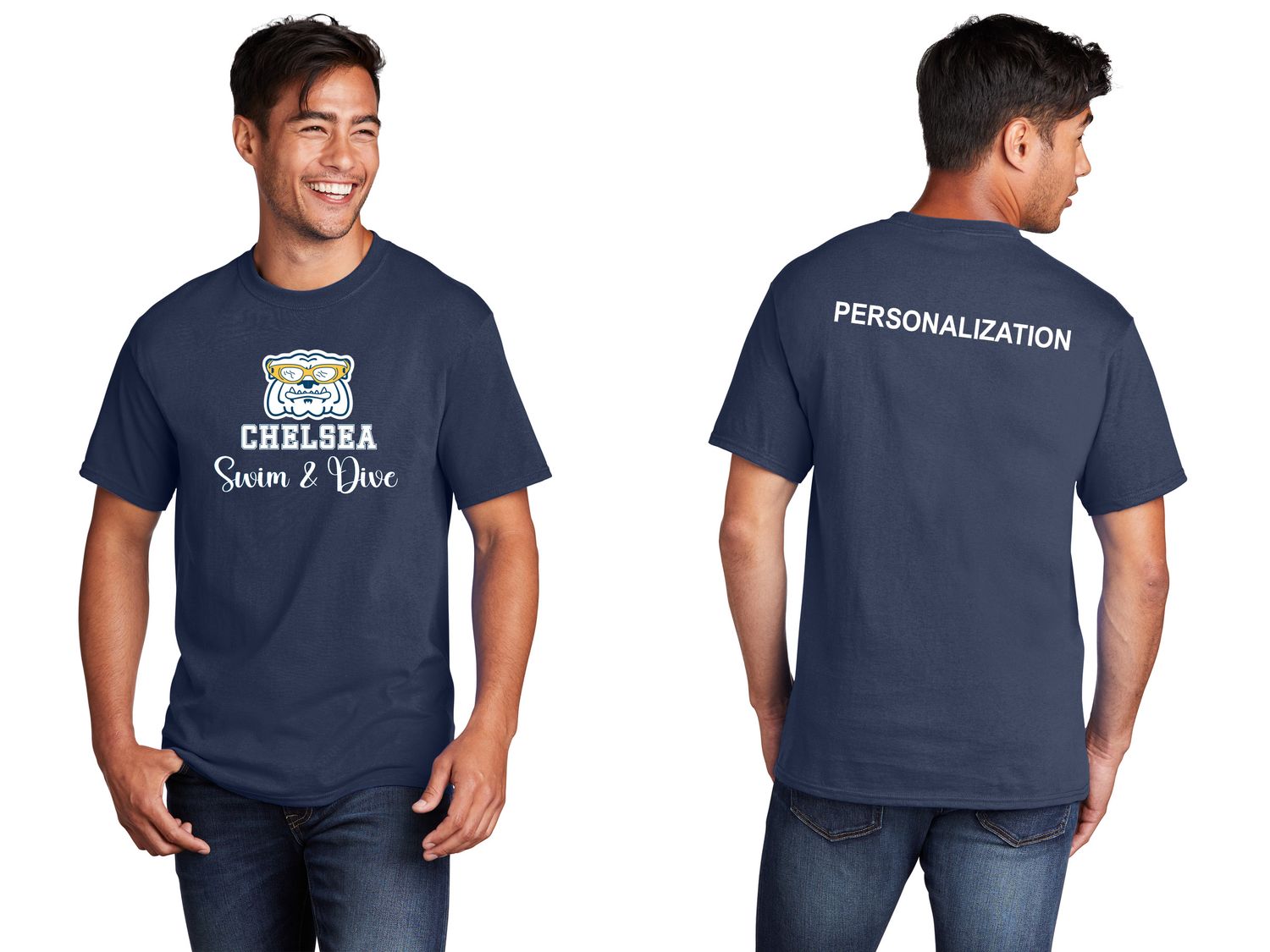 Unisex Core Cotton Tee -Navy, Grey, White
