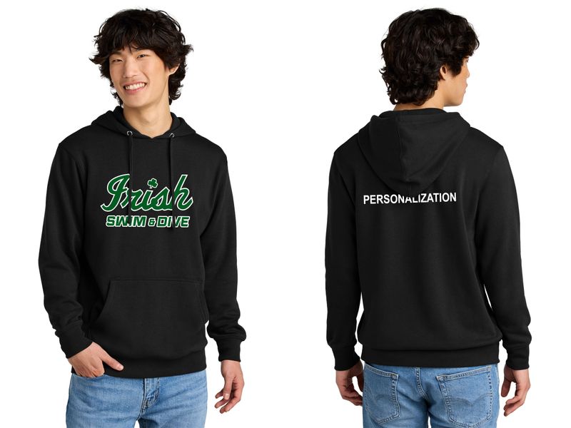 Unisex District Fleece Hoodie- Black, White, Forest