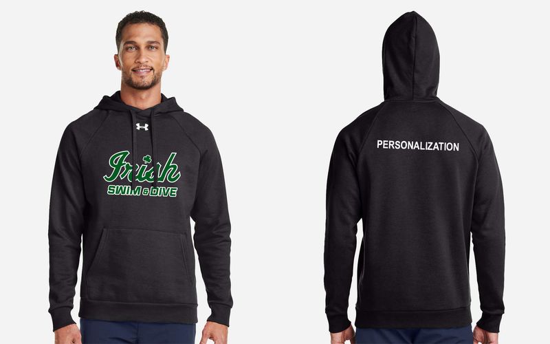 Under Armour Men's Rival Fleece Hooded Sweatshirt - Black