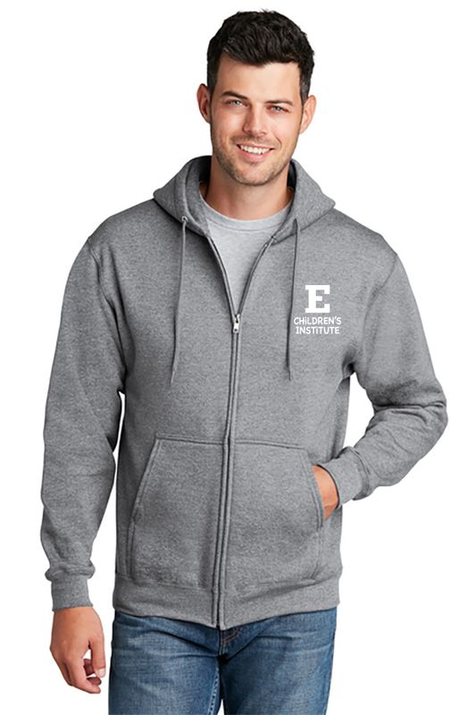NEW: Unisex Core Fleece Full-Zip Hooded Sweatshirt -Athletic Heather, Maroon, Sangria, Jet Black, Purple, Kelly, Red, Carolina Blue, Dark Green