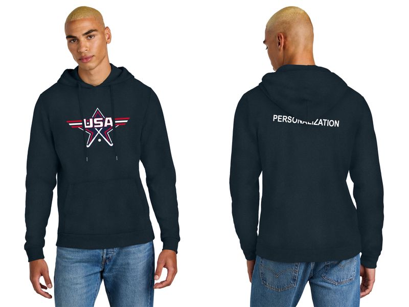 District Perfect Tri Fleece Pullover Hoodie- Black, Navy, White