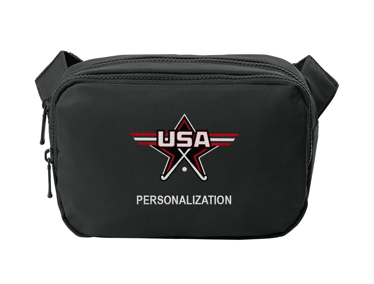 Port Authority Matte Dual-Compartment Crossbody Bag- Navy, Black