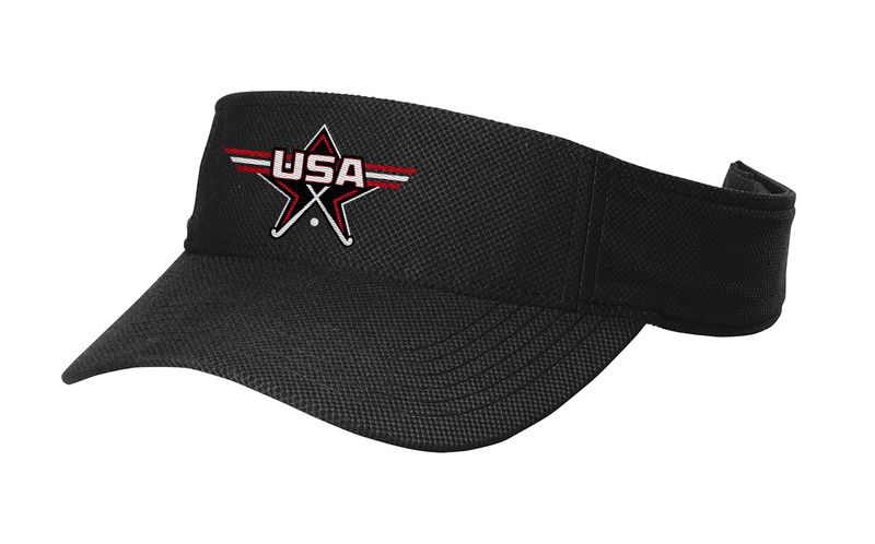 Sport Tek Visor- Navy, White, Black