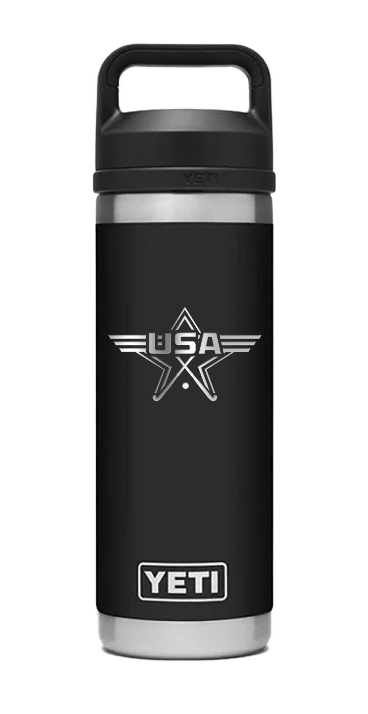 18 oz or 26 oz  Yeti Waterbottle- Black