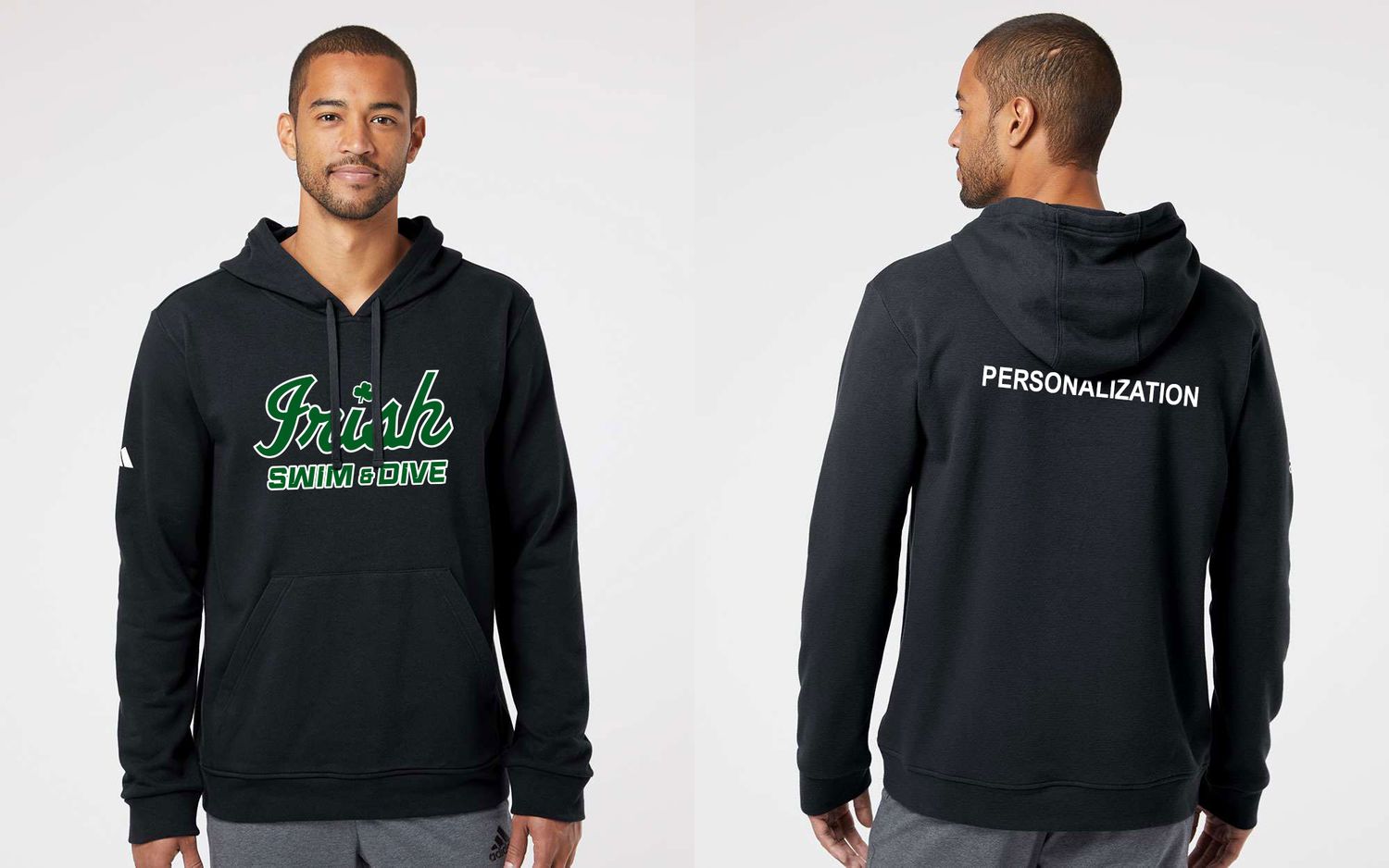 Adidas - Fleece Hooded Sweatshirt - Black