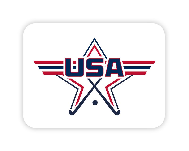 USA Field Hockey Car Magnet