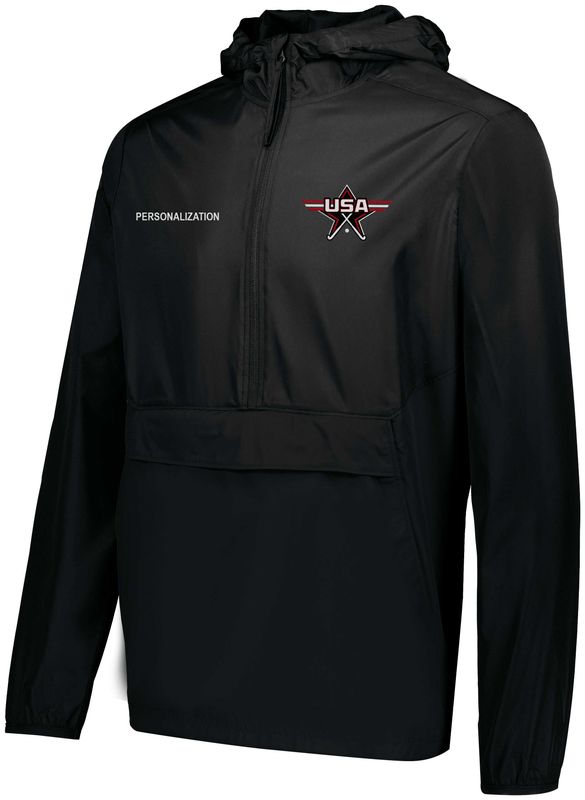 Holloway Youth Pack Pullover- Navy, Black