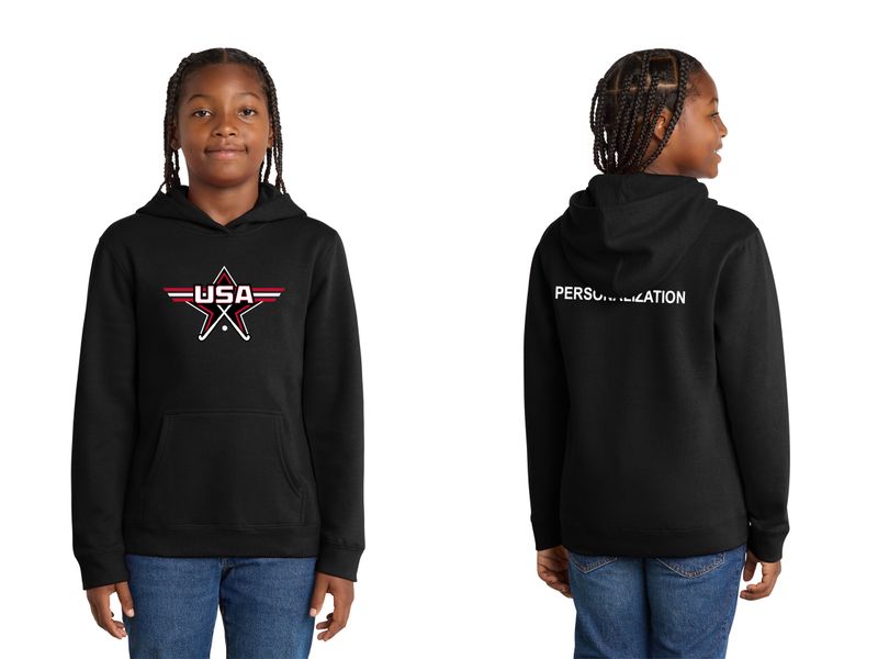 Youth District Fleece Hoodie- Black, Navy