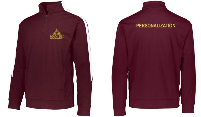 NEW: Medalist Pullover 1/4 zip- Maroon, Black