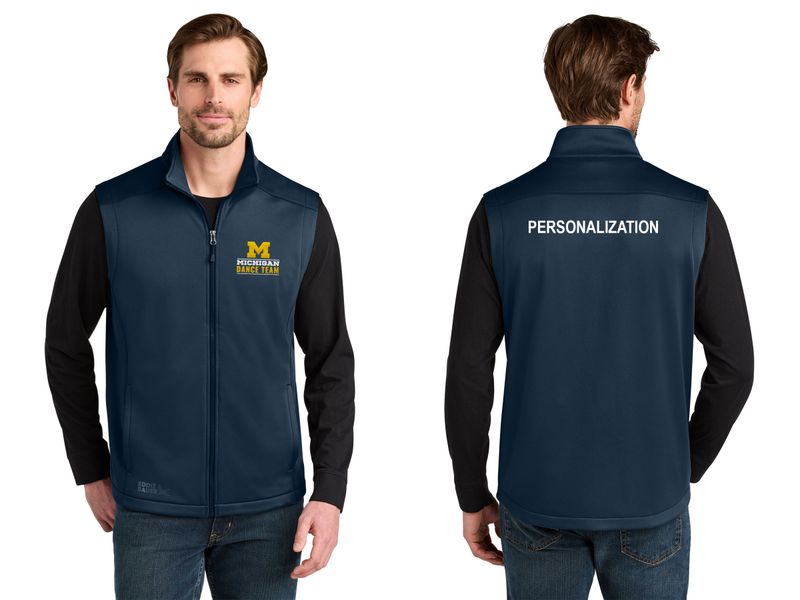 Eddie Bauer Smooth Mid Layer Fleece Vest- Navy