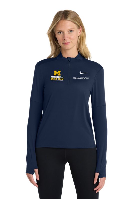 Ladies Nike Dri-FIT Element 1/2-Zip- Navy