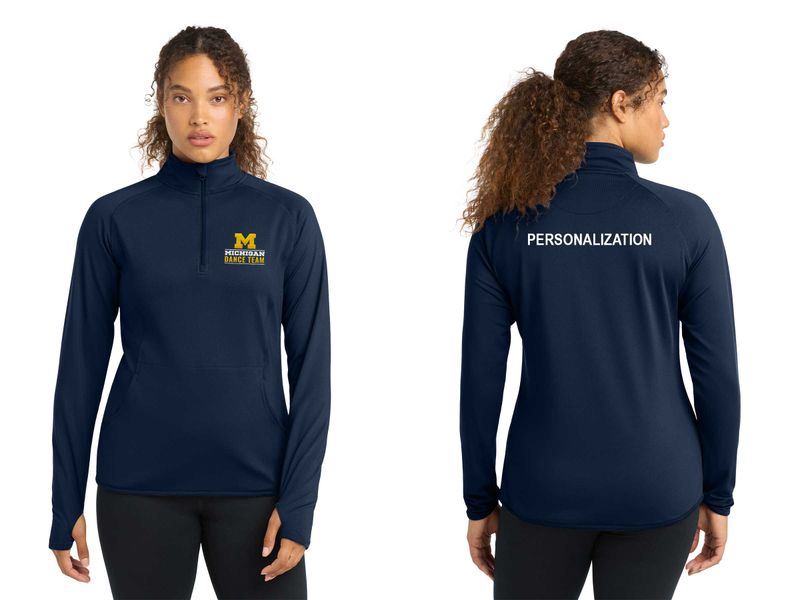 Ladies' Stretch 1/4 Zip- Navy