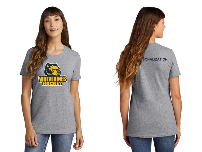 Ladies Core Cotton Tee - Navy, Grey, White