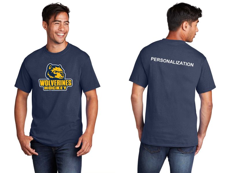Unisex Core Cotton Tee -Navy, Grey, White
