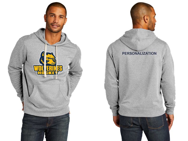 Unisex Fleece Hoodie-Navy, Grey, White
